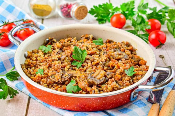 Hearty Buckwheat and Mushrooms Recipe