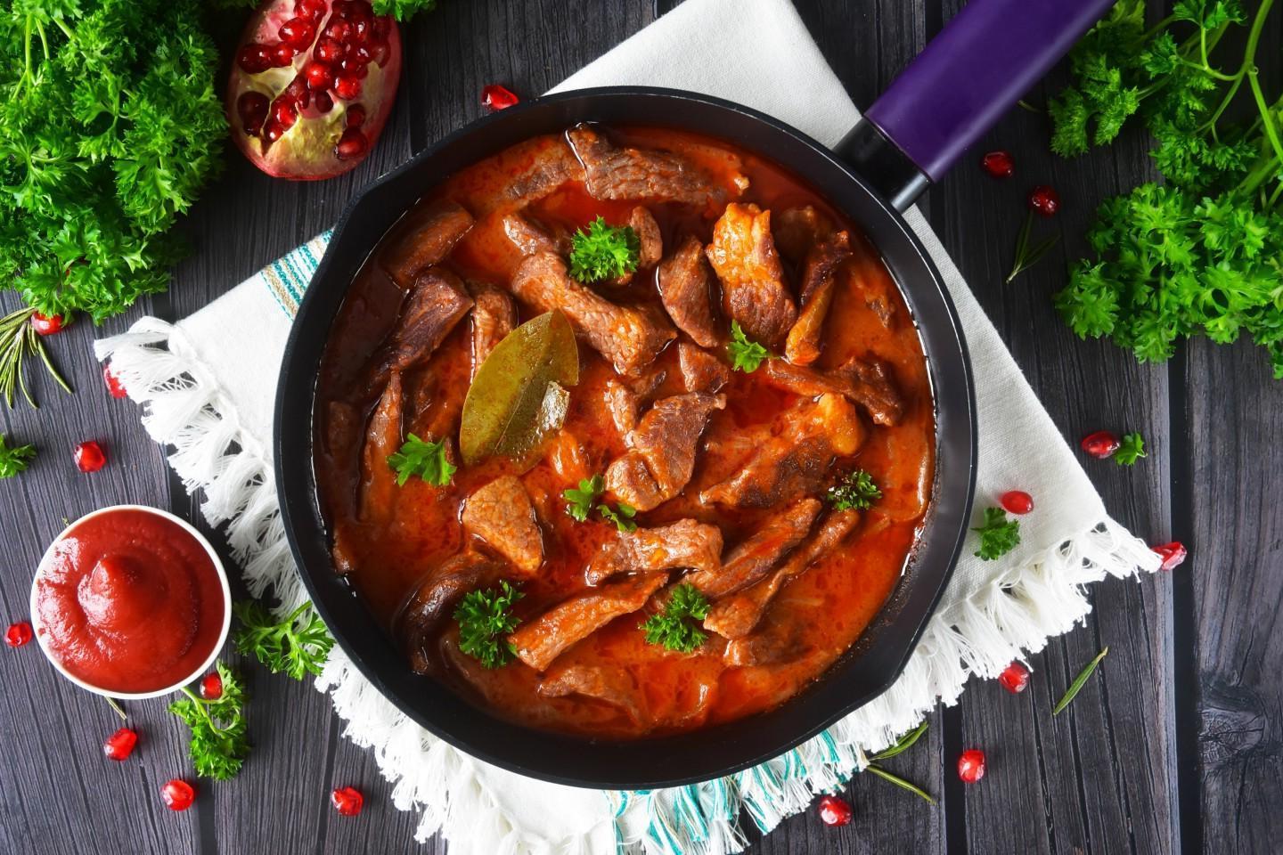 Hearty Beef Goulash with Tomato Paste