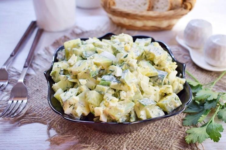 Refreshing Cucumber, Avocado, and Egg Salad