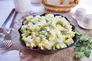 Refreshing Cucumber, Avocado, and Egg Salad