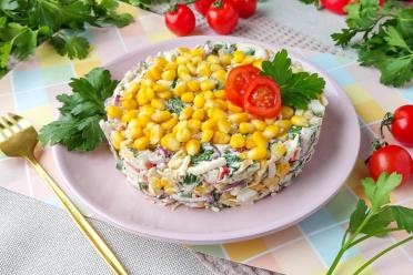 Smoky Egg and Sausage Cheese Salad