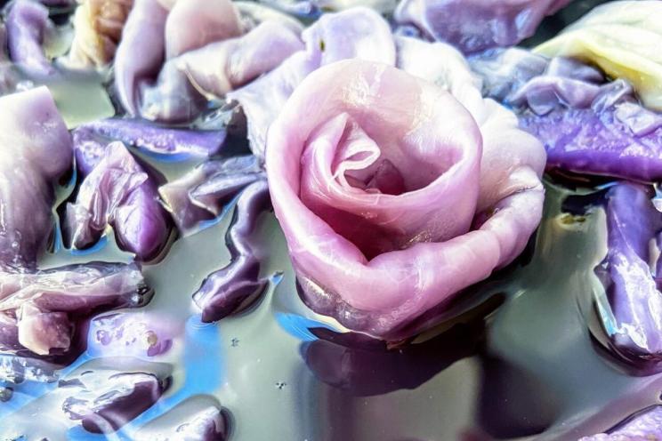 Blue Tea Cabbage Kimchi with Daikon: A Nutrient-Packed Immune Booster