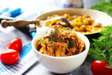 Easy Chicken Liver and Cabbage Delight