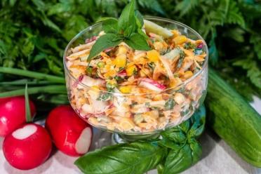 Fresh Summer Veggie Salad with Corn