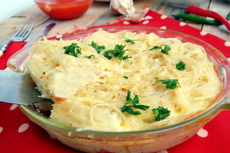 Creamy Egg Pasta Casserole