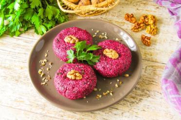 Georgian Beet and Nut Pkhali: A Vibrant, Flavorful Appetizer