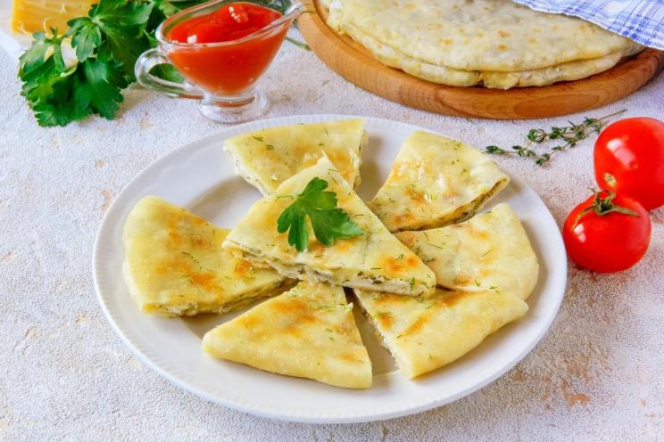 Cheesy Cottage Flatbreads in a Pan
