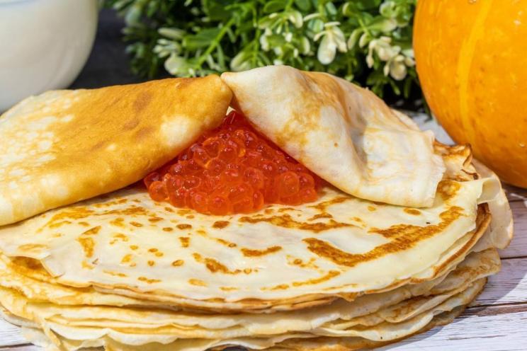 Fluffy Kefir Pancakes with Wheat Flour