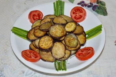 Spicy Garlic Eggplant Bites