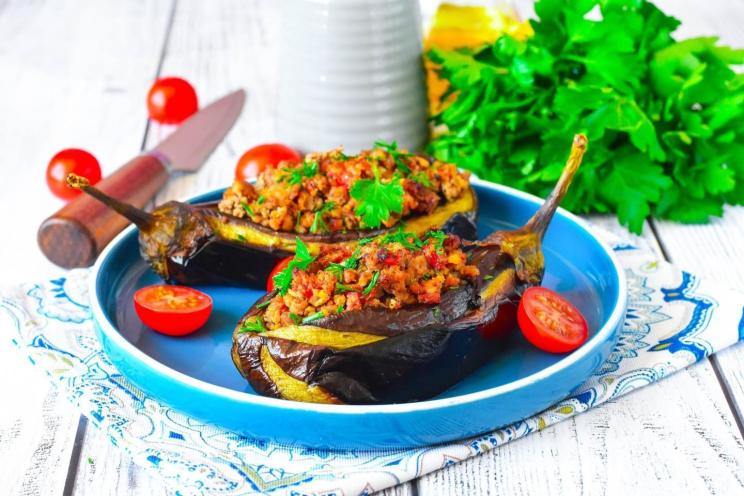 Stuffed Turkish Eggplant with Minced Meat