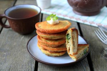 Cheesy Kefir Pancakes