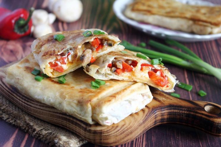Pan-Fried Stuffed Lavash Recipe Pan-Fried Stuffed Lavash Recipe