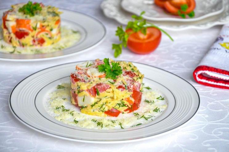Quick Crab Stick Salad – No Eggs Needed