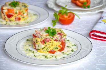 Quick Crab Stick Salad – No Eggs Needed
