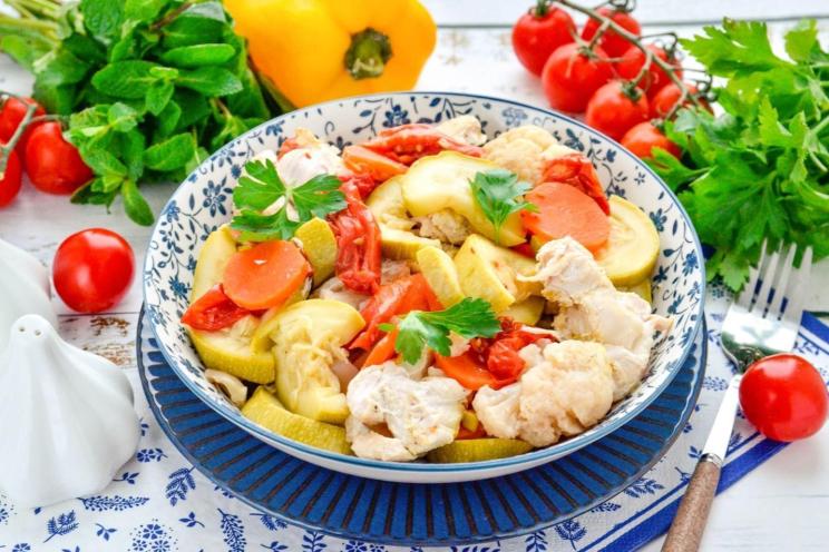 Healthy Slow Cooker Turkey with Veggies