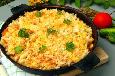 Baked Macaroni and Cheese with Ground Meat