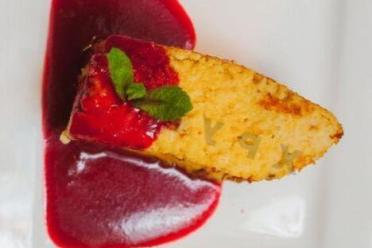 Millet Breakfast Casserole with Currant Sauce