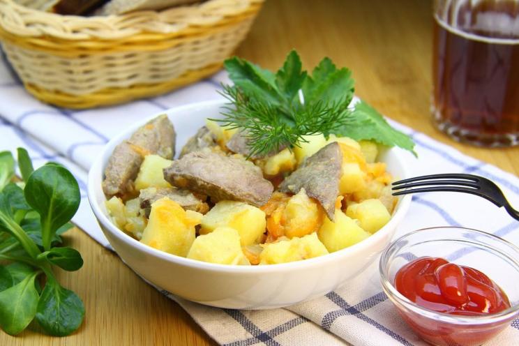 Quick & Hearty Liver and Potatoes Skillet