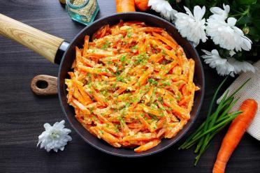 Creamy Carrot and Onion Skillet Sauté