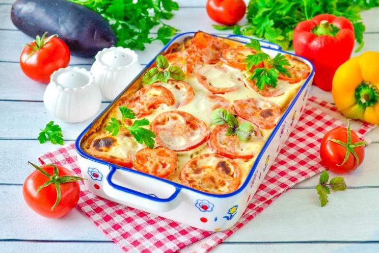 Greek Moussaka: Baked Eggplant and Potato Casserole Greek Moussaka: Baked Eggplant and Potato Casserole