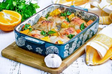 Oven-Baked Orange Ginger Chicken