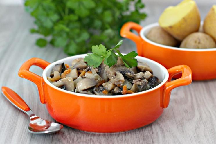 Creamy Slow Cooker Mushrooms