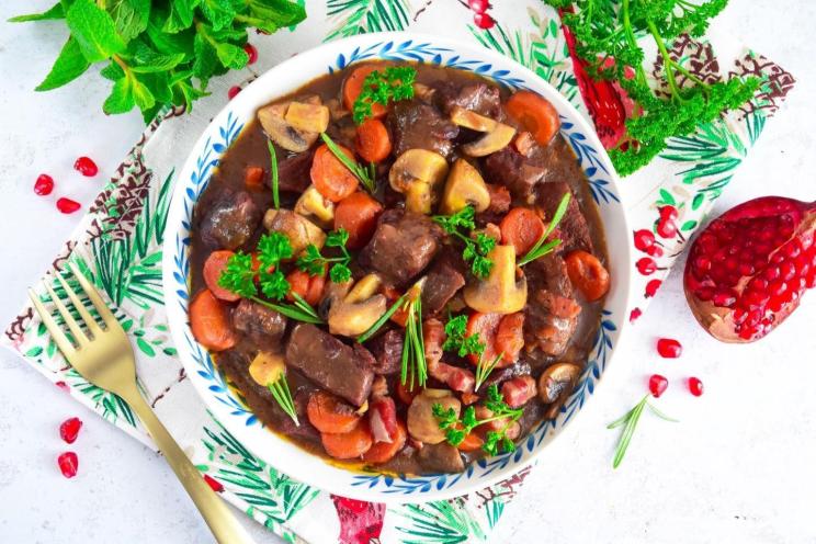 French Beef Stew in Red Wine