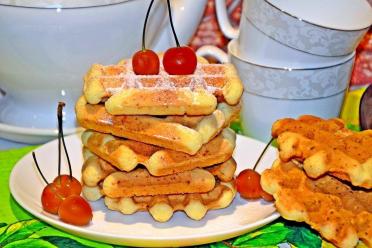 Easy Viennese Waffles in a Waffle Iron