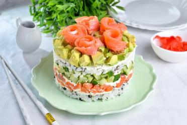 Deconstructed Philadelphia Roll Salad