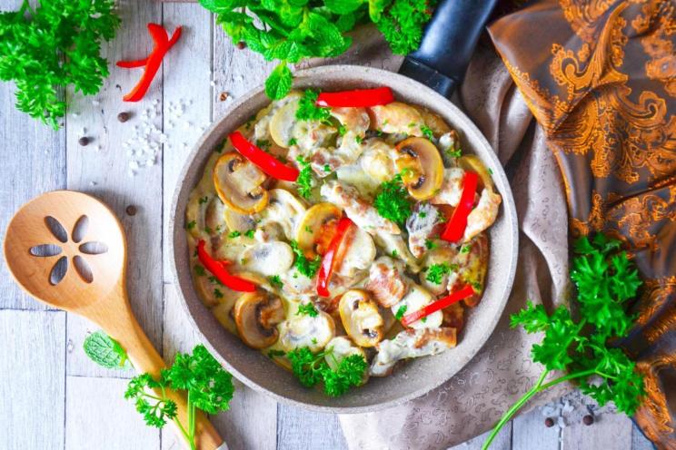 Creamy Mushroom Pork Delight