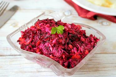 Quick Beet and Carrot Cheese Salad