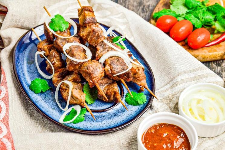 Oven-Baked Pork Shish Kebab