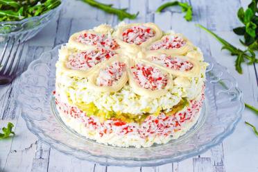 Cheesy Crab Stick Salad
