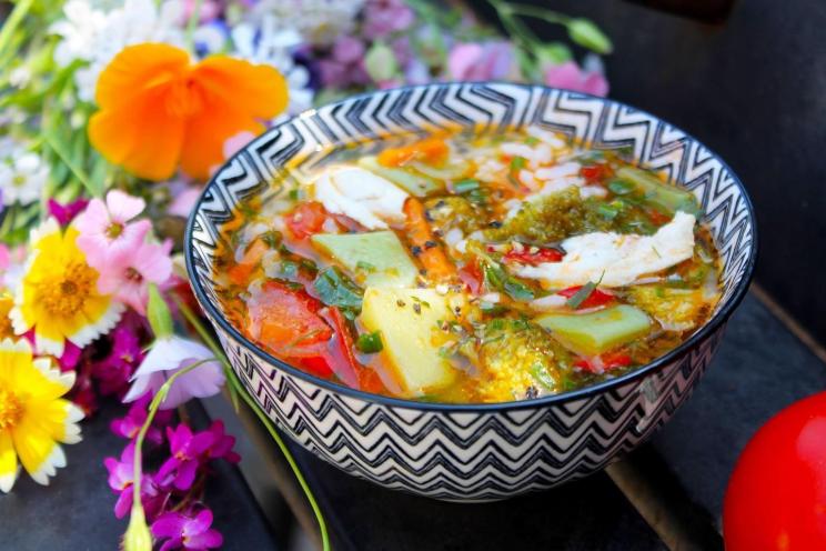 Hearty Summer Vegetable and Potato Soup