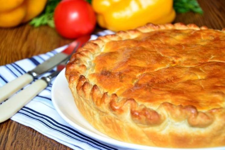 Ham, Potato, and Mushroom French Pie