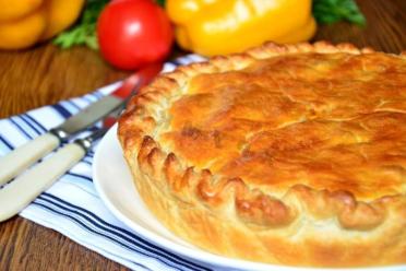 Ham, Potato, and Mushroom French Pie