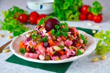 Easy Classic Vinaigrette with Beans & Sauerkraut