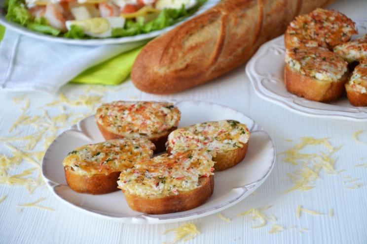 Cheesy Crab Stick Sandwiches