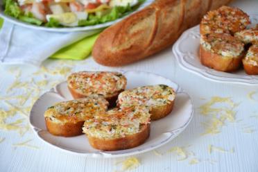 Cheesy Crab Stick Sandwiches