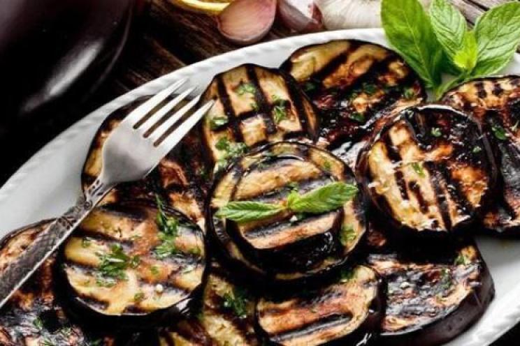Tangy Grilled Eggplant with Onions Tangy Grilled Eggplant with Onions