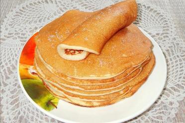 Fluffy Yeast Pancakes