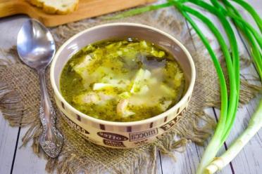 Spring Green Borscht with Sorrel and Egg