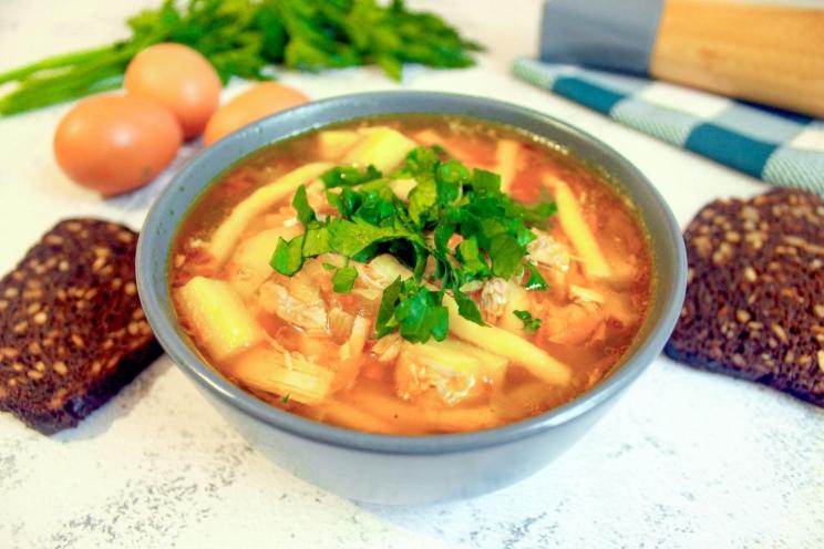 Hearty Chicken Soup with Homemade Egg Noodles