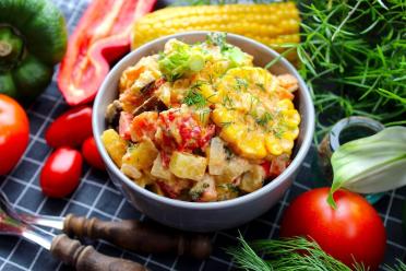Sour Cream Veggie Skillet