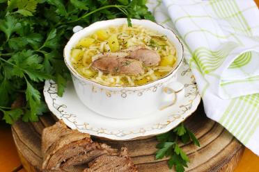 Hearty Goose Noodle Soup