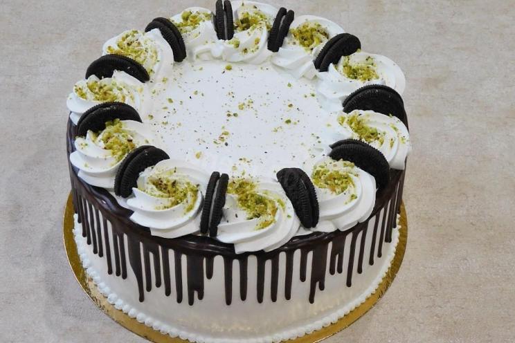 Nutty Prune Sour Cream Cake