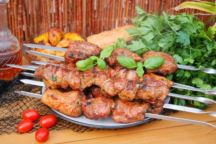 Soy-Marinated Pork Shish Kebab Soy-Marinated Pork Shish Kebab