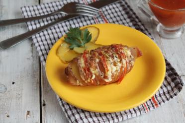 Crispy Bacon-Wrapped Accordion Potatoes