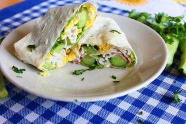 Quick & Easy Crab Stick and Cucumber Lavash Roll