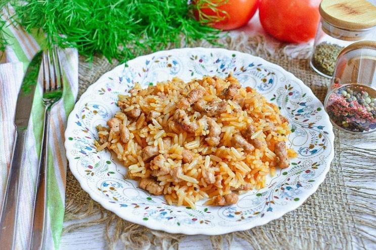 One-Pan Tomato Rice with Minced Meat